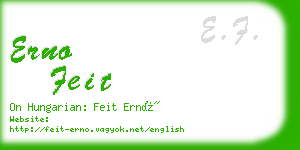 erno feit business card